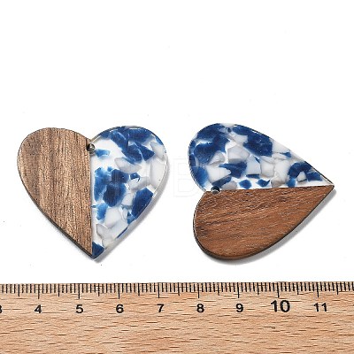 Resin and Walnut Pendants FIND-R051-09C-1