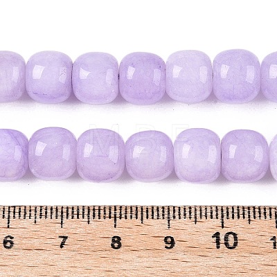 Dyed Natural White Jade Beads Strands G-T138-S18-1