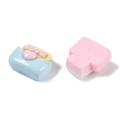 Opaque Resin Decoden Cabochons CRES-M036-07-1