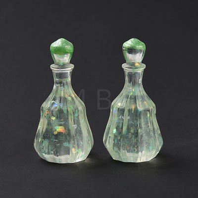 Dummy Bottle Transparent Resin Cabochon RESI-E025-06A-1