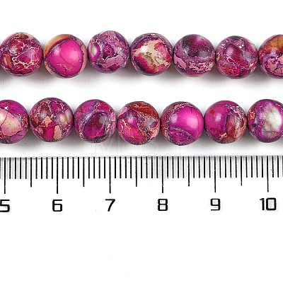 Natural Imperial Jasper Beads Strands G-I122-8mm-29-1