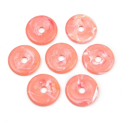 Opaque Imitation Jade Acrylic Pendants OACR-G064-07A-1