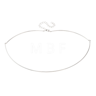 1.5MM Brass Torque Choker Necklaces KK-CBA3297-12P-1