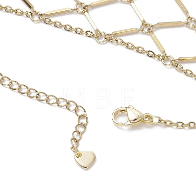 Brass Cable Chains Ring Bracelets for Women BJEW-JB11581-01-1