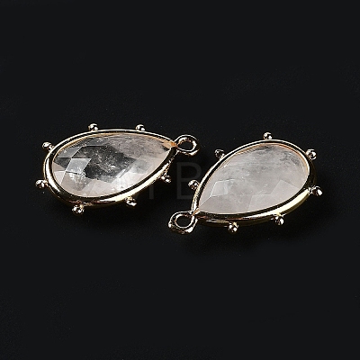 Natural Quartz Crystal Pendants G-B009-02G-N-1