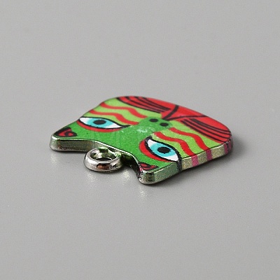 Alloy Enamel Pendants ENAM-CJC0006-52F-1