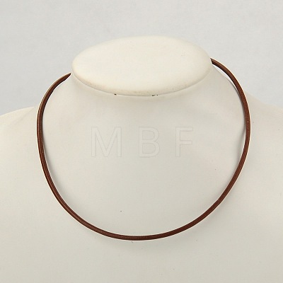 Cowhide Leather Necklace Making AJEW-JW00001-02-1