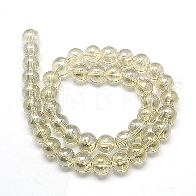 Electroplate Glass Beads Strands X-EGLA-J001-10mm-M-1