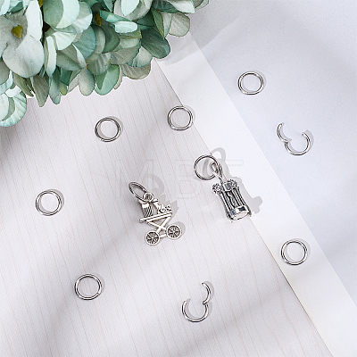 10Pcs 316L Stainless Steel Sleeper Earrings EJEW-BBC0001-56C-1