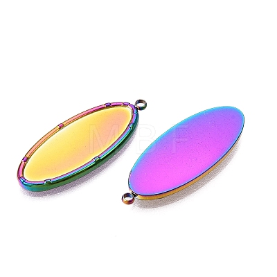 Ion Plating(IP) 304 Stainless Steel Pendant Cabochons Settings STAS-A070-45MC-1