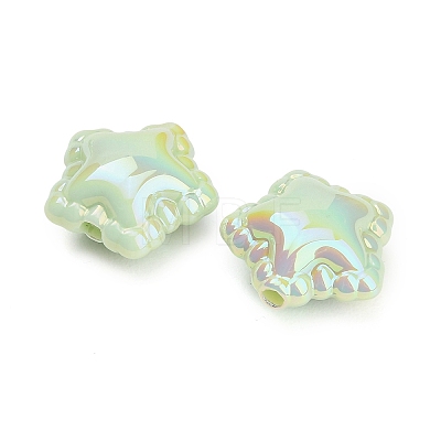 Plating Opaque Acrylic Beads AC-CBA0766-01B-1