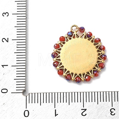 304 Stainless Steel Enamel Pendants STAS-P453-15G-04-1