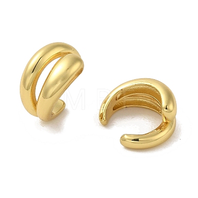 Rack Plating Brass Clip-on Earrings EJEW-R162-24G-1