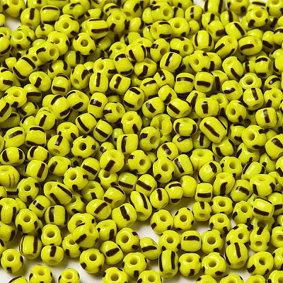 6/0 Opaque Colours Seep Glass Seed Beads X-SEED-F003-04A-05-1