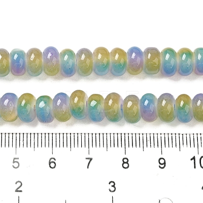 Baking Paint Glass Beads Strands DGLA-C003-01B-1