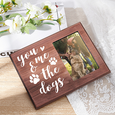 MDF Wood Photo Frames DIY-WH0231-074-1