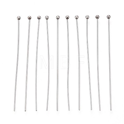 304 Stainless Steel Head Pins STAS-T065-50mm-20P-1