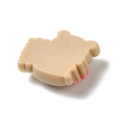 Opaque Resin Cartoon Bear Decoden Cabochons RESI-G082-01B-1