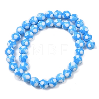 Handmade Lampwork Beads LAMP-D002-10mm-01G-1