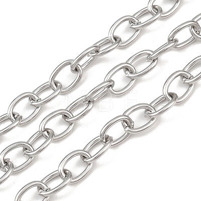 Tarnish Resistant 304 Stainless Steel Cable Chains CHS-R009-12-1