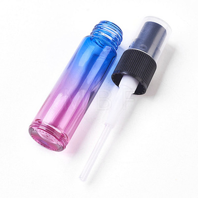 10ml Glass Gradient Color Refillable Spray Bottles MRMJ-WH0011-C01-10ml-1