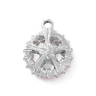 Alloy Rhinestone Pendants ALRI-C008-58P-01-1