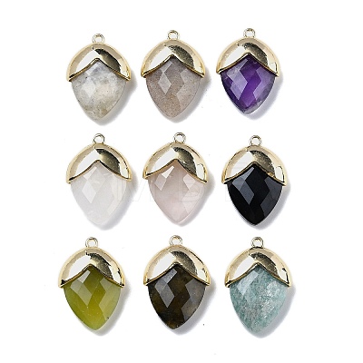 Natural Gemstone Pendants G-U019-03B-1