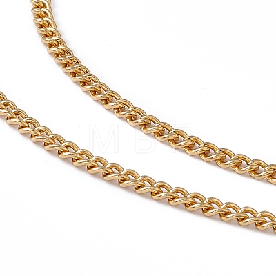 201 Stainless Steel Curb Chain Necklace for Men Women NJEW-P268-A37-2X5-1