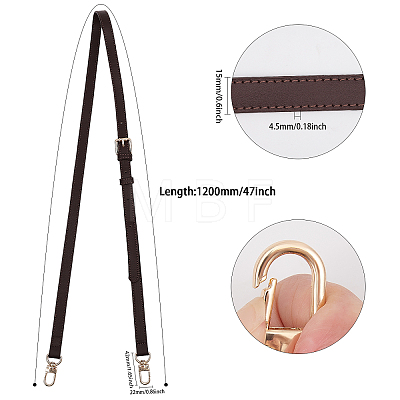 Adjustable PU Leather Bag Straps FIND-WH0111-403A-1