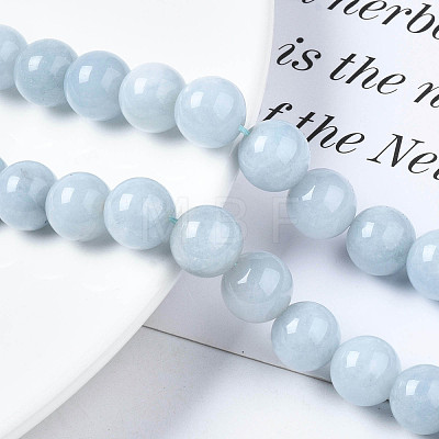 Natural Chalcedony Beads Strands X-G-S333-10mm-004-1