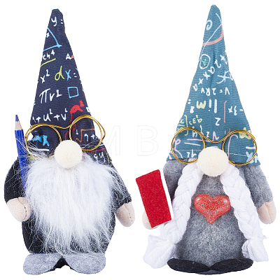 Gorgecraft 2Pcs 2 Style Cloth Gnome Faceless Doll AJEW-GF0008-37-1