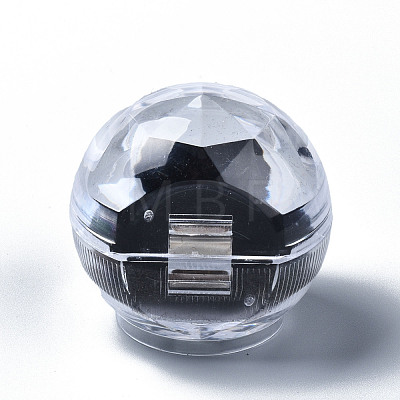 Transparent Plastic Ring Boxes OBOX-WH0011-01A-1