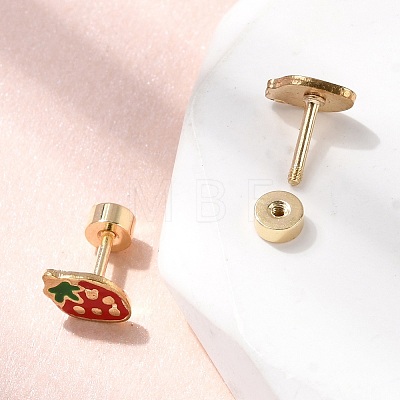 304 Stainless Steel Stud Earrings EJEW-F396-02B-G-1