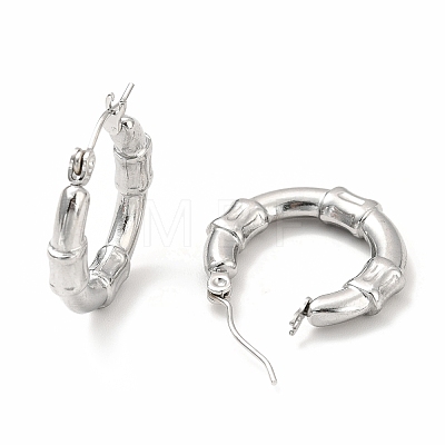 304 Stainless Steel Chunky Hoop Earrings for Women EJEW-F283-06P-1
