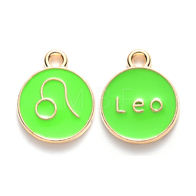 Alloy Enamel Pendants LS-ENAM-S124-01B-06G-1