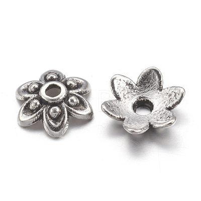Tibetan Style Alloy Bead Caps LF0626Y-1