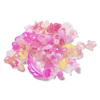 Imitation Jelly Acrylic Beads OACR-H039-02C-1