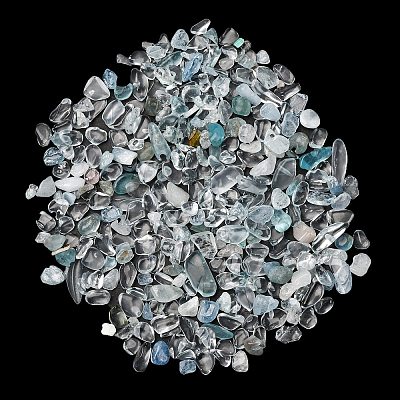 Natural Aquamarine Chip Beads G-M364-01A-1