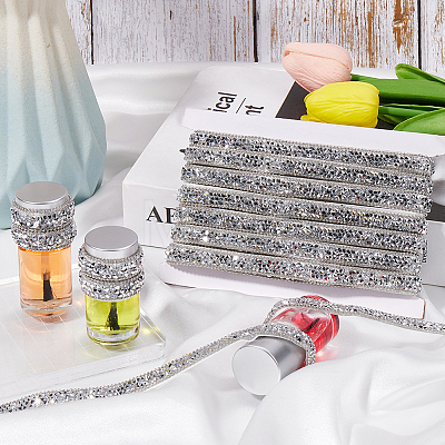 5 Yards Self Adhesive Resin Rhinestone Tape DIY-SP0002-49D-1