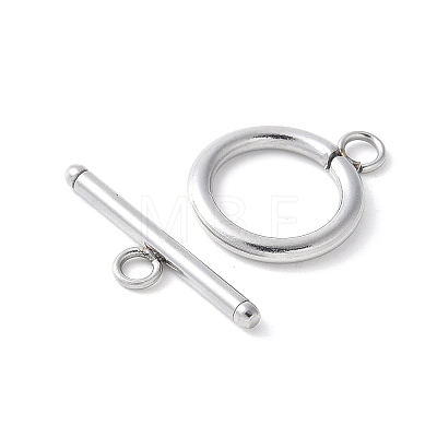 304 Stainless Steel Toggle Clasps STAS-Z124-01C-P-1