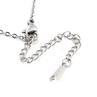 Non-Tarnish 304 Stainless Steel Pendant Necklaces NJEW-P306-08P-1