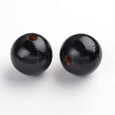 Natural Wood Beads TB30MMY-2-1
