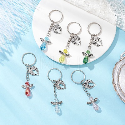 Glass & Alloy Keychain KEYC-JKC01150-1