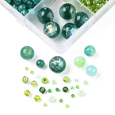 DIY 18 Style Resin & Acrylic Beads Jewelry Making Finding Kit DIY-NB0012-04E-1