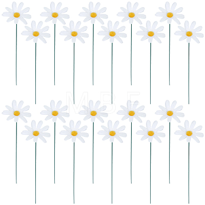 2Pcs Cloth Artificial Sunflower Decorative Garden Stakes DIY-CN0003-96-1
