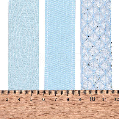 9 Yards 3 Styles Polyester Ribbon SRIB-A014-E01-1