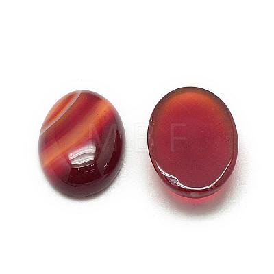 Natural Agate Cabochons G-R415-14x10-01-1