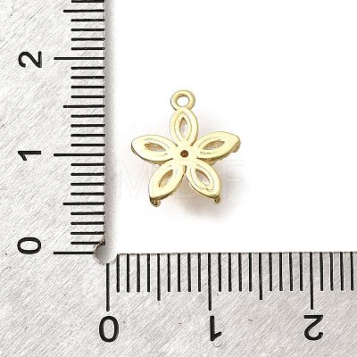 Brass Micro Pave Cubic Zirconia Pendants KK-Q035-13G-1