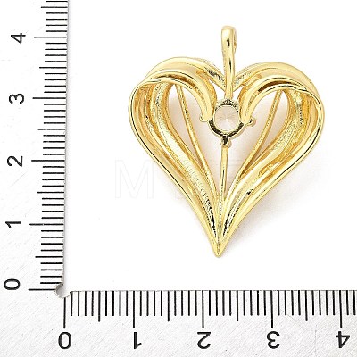 Brass Micro Pave Cubic Zirconia Pendants KK-S511-05B-G-1