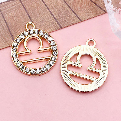 Zinc Alloy Crystal Rhinestone Pendants WGC2D94-07-1